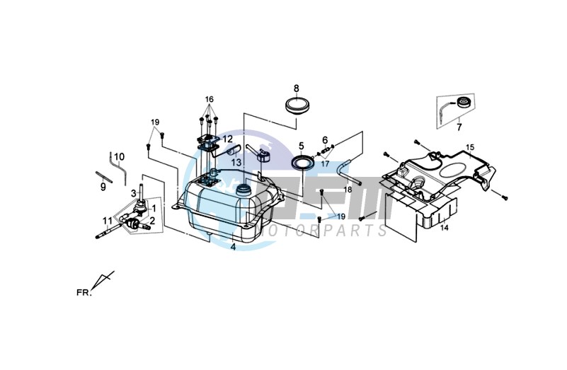 GAS TANK -  PETROL VALVE