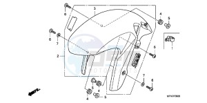 CB1000RAC drawing FRONT FENDER