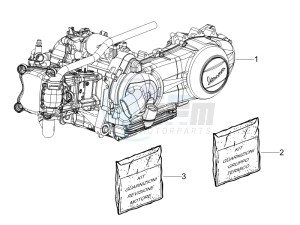 GTV 300 4T 4V ie Touring (USA) USA drawing Engine, assembly