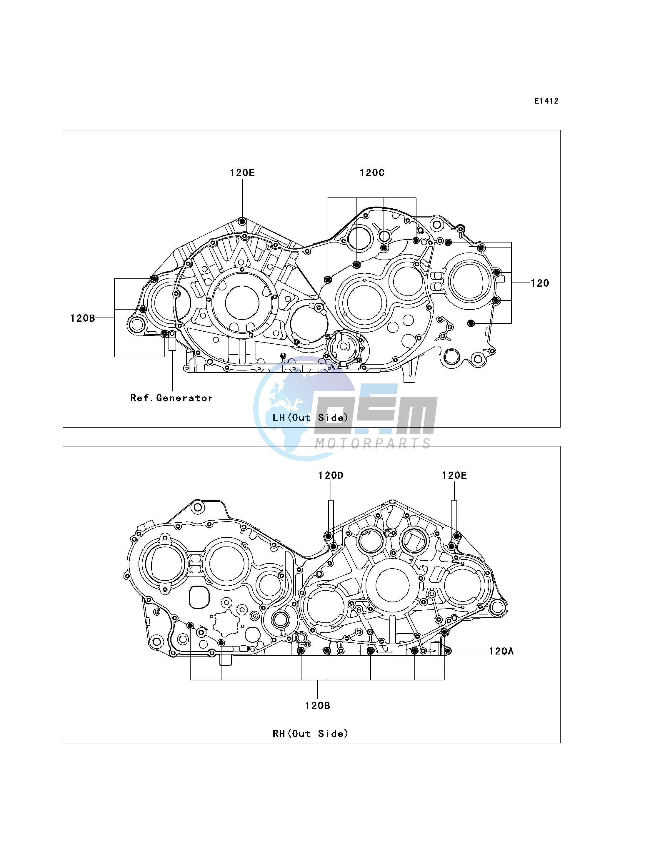 CRANKCASE BOLT PATTERN