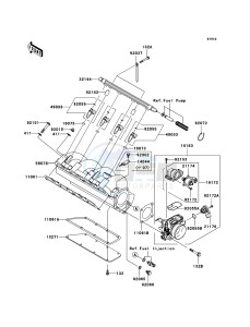 JET SKI STX-15F JT1500A8F FR drawing Throttle