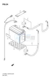 LT-F250 (E28-E33) drawing BATTERY