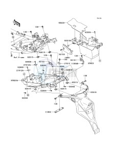 KLE 650 A [VERSYS] (9F-9F) A8F drawing REAR FENDER-- S- -