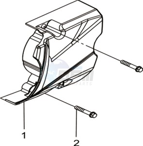 WOLF 300 (L8) EU EURO4 drawing L. CRANK CASE REAR COVER