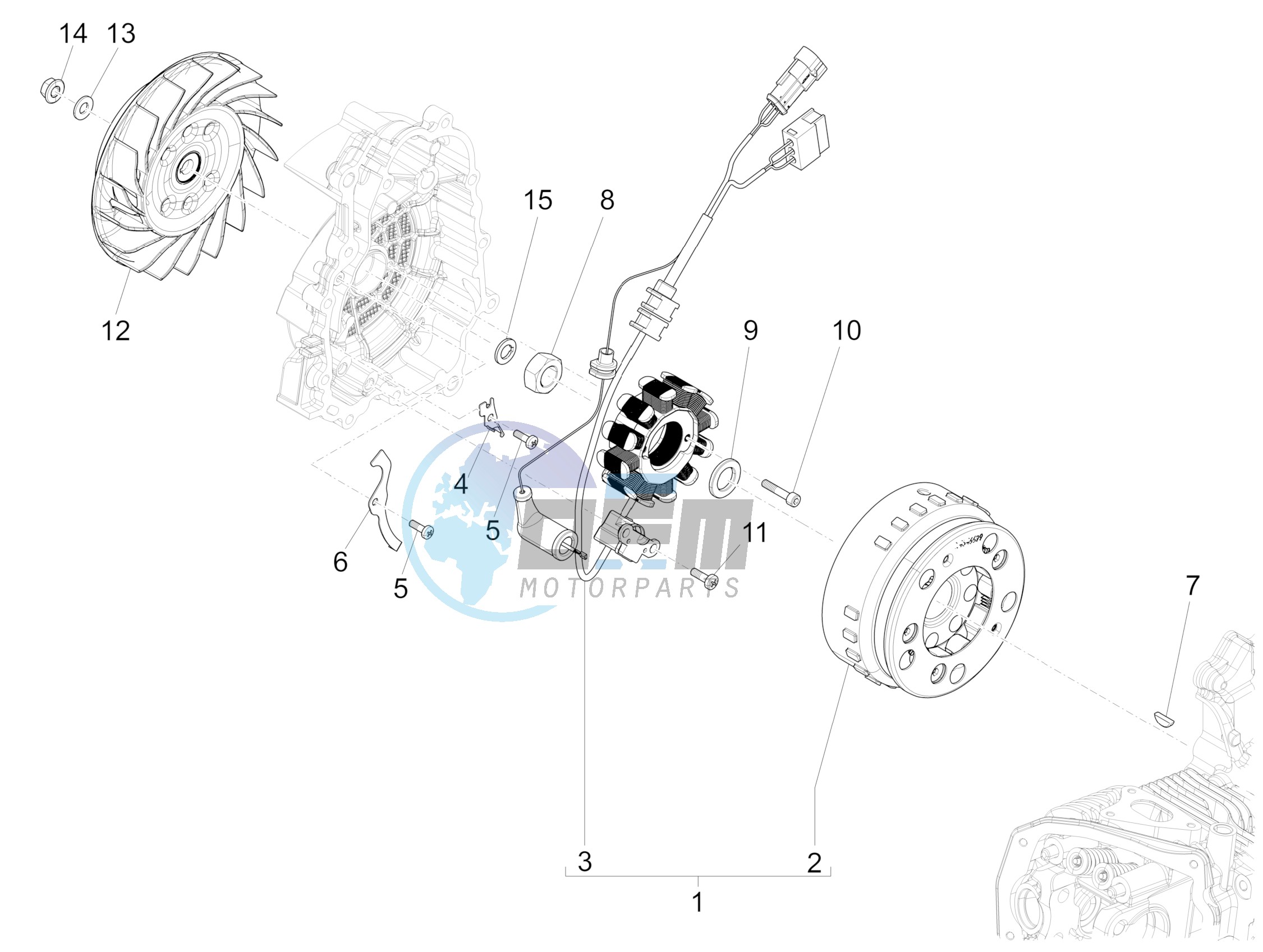 Flywheel magneto