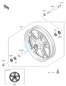 VULCAN S ABS EN650EHF XX (EU ME A(FRICA) drawing Front Hub