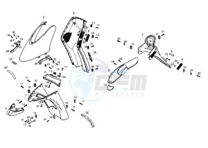 HUNTER - 50 cc drawing FRONT BODY