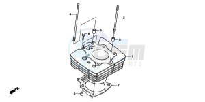 TRX450FM drawing CYLINDER