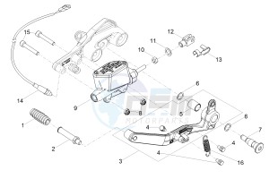 V7 III Special 750 e4 (APAC) drawing Rear master cylinder