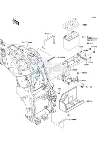 ZX 1400 A [NINJA ZX-14] (A6F-A7FA) A7FA drawing BATTERY CASE