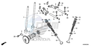 TRX500FM6G TRX680 Europe Direct - (ED) drawing CAMSHAFT/ VALVE