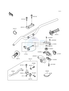 KX 250 K [KX250] (K) [KX250] drawing HANDLEBAR