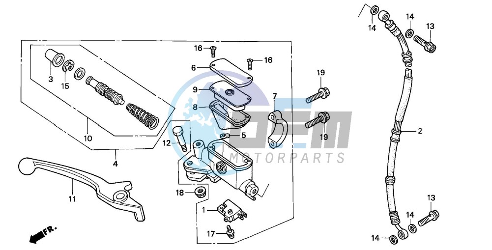 FR. BRAKE MASTER CYLINDER