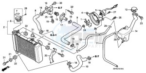 CBR125RWA Korea - (KO) drawing RADIATOR (CBR125RW7/RW9/RWA)