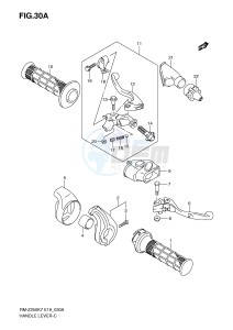 RM-Z250 (E19) drawing HANDLE LEVER (MODEL K8 K9)