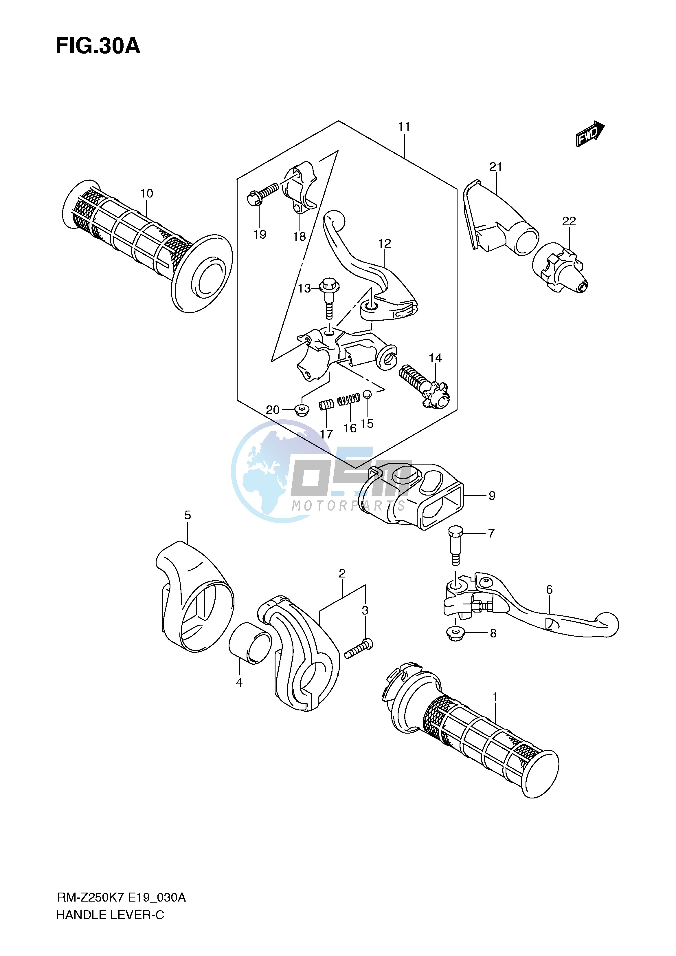 HANDLE LEVER (MODEL K8 K9)