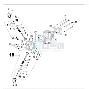 LUDIX 14 P RO 4T EU drawing CYLINDER HEAD / CYLINDER