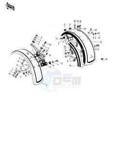 F8 (BISON A) 250 (BISON A) drawing FENDERS -- F8- -