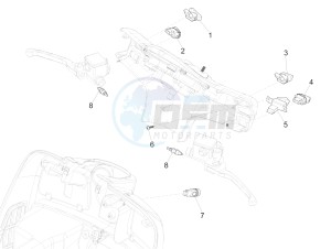 GTS 125 4T 3V ie Super (APAC) (RK, VT) drawing Selectors - Switches - Buttons