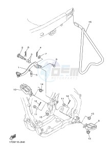 YZ250F (17D9 17DA 17DB 17DC) drawing STAND & FOOTREST