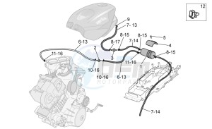 Tuono 1000 drawing Fuel vapour recover system