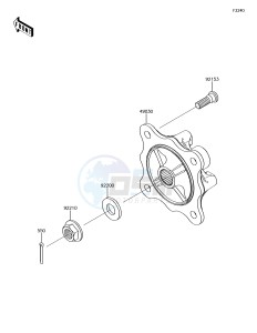 MULE PRO-DX KAF1000EHF EU drawing Rear Hub