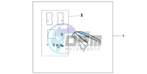 REAR SEAT COWL NH-A84P