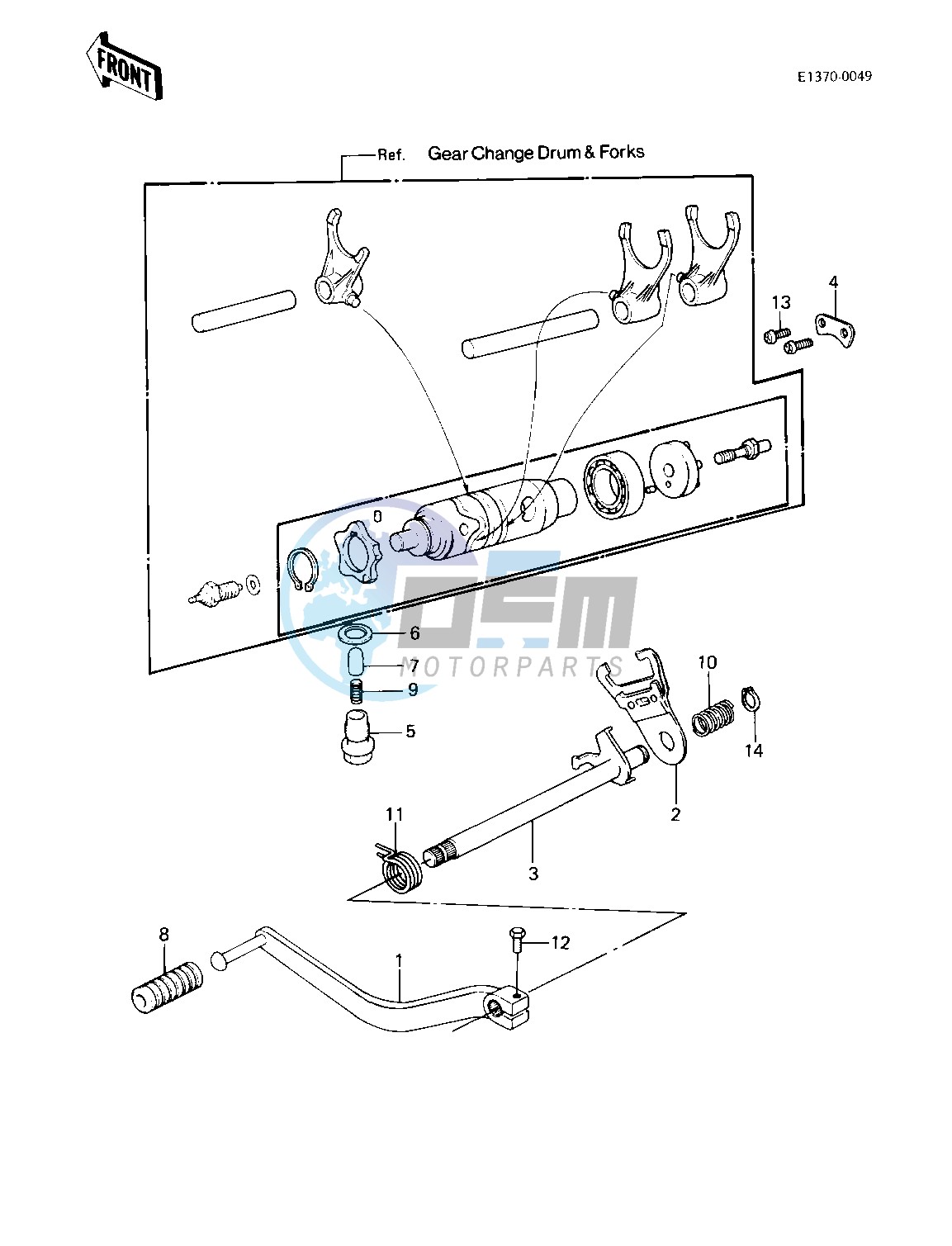 GEAR CHANGE MECHANISM -- 83 KLT200-A4_A4A- -