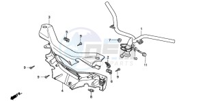 PK50SM drawing HANDLE PIPE/HANDLE COVER