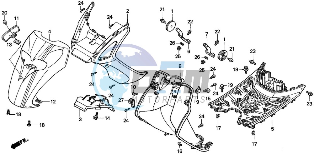 FRONT FENDER/STEP FLOOR