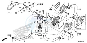 VFR1200XLF CrossTourer - VFR1200X 2ED - (2ED) drawing WATER PUMP