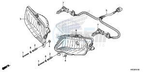 TRX420TE1E TRX420 ED drawing HEADLIGHT