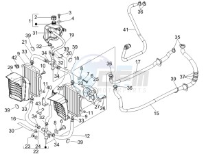 GT 250 ie 60 deg USA drawing Cooling system