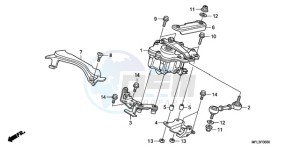 CBR1000RA9 France - (F / ABS CMF REP) drawing STEERING DAMPER