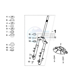 ELYSTAR IF2 EU drawing FRONT FORK / STEERINGHEAD