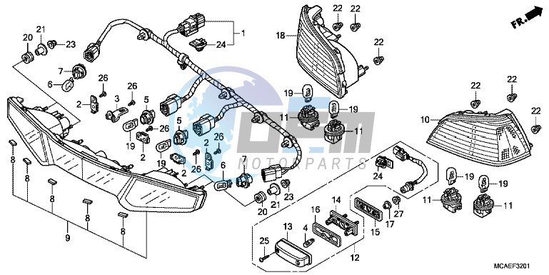 REAR COMBINATION LIGHT (GL1800C/ D/ E/ F/ G)