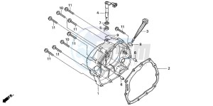 XR125L drawing RIGHT CRANKCASE COVER