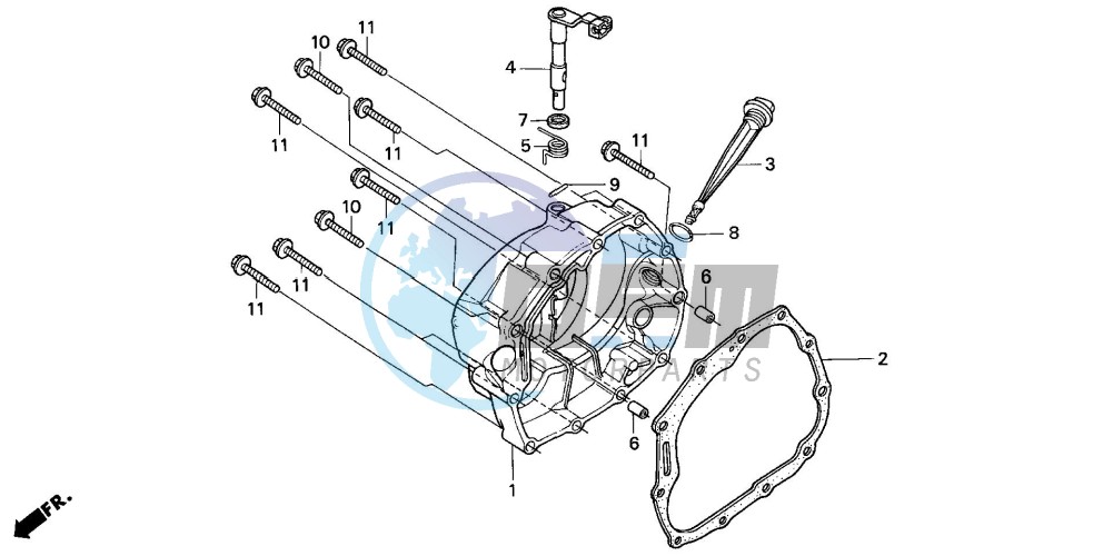 RIGHT CRANKCASE COVER