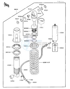 KX 250 C [KX250] (C2) [KX250] drawing SHOCK ABSORBER -- 84 KX250-C2- -