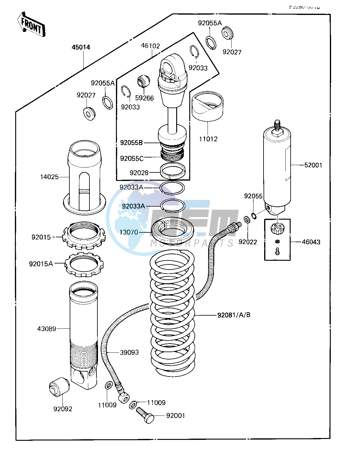 SHOCK ABSORBER -- 84 KX250-C2- -