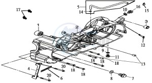 JOYRIDE S 125I (LF12W2-EU) (L7-L9) drawing CRANKCASE LEFT