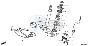 GL18009 NZ / AB NAV - (NZ / AB NAV) drawing STEERING STEM