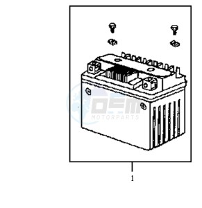 JET EURO X 50 E2 drawing BATTERY