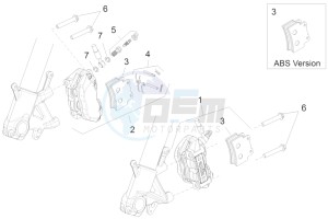 Shiver 750 drawing Front brake caliper