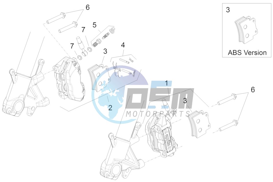 Front brake caliper