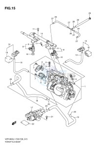 VZR1800 (E3) INTRUDER drawing THROTTLE BODY (VZR1800L1 E33)