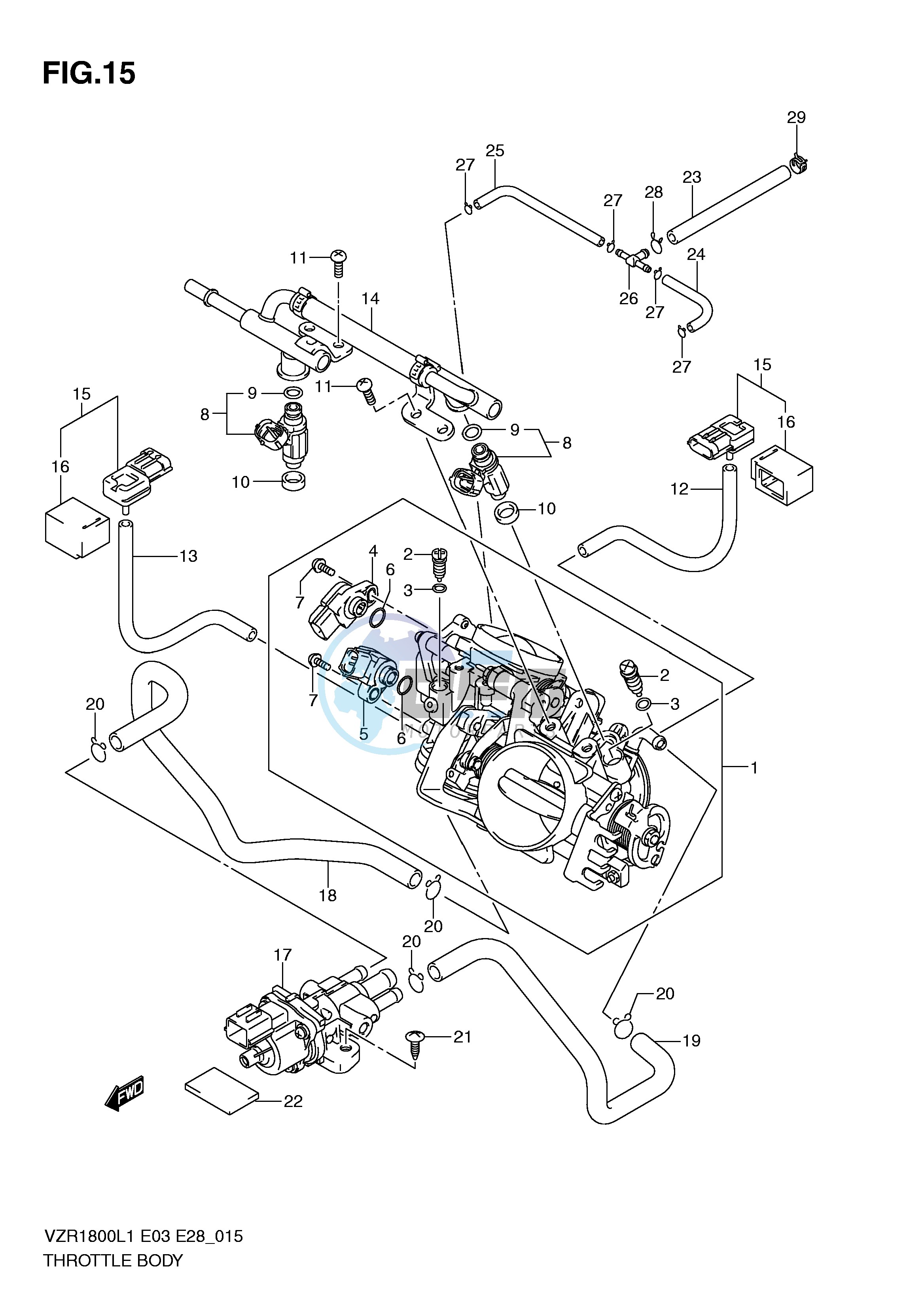 THROTTLE BODY (VZR1800L1 E33)