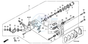 TRX420FA9 Australia - (U) drawing REAR BRAKE CALIPER