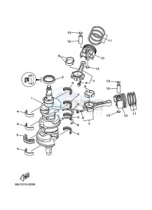 FL200A drawing CRANKSHAFT--PISTON