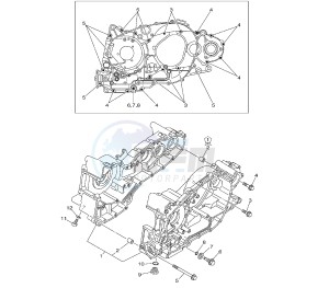 XP T-MAX BLACK MAX-NIGHT MAX 500 drawing CRANKCASE